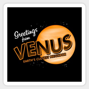 Planet Venus Vintage Science Astronomy Retro Vintage Souvenir Sticker